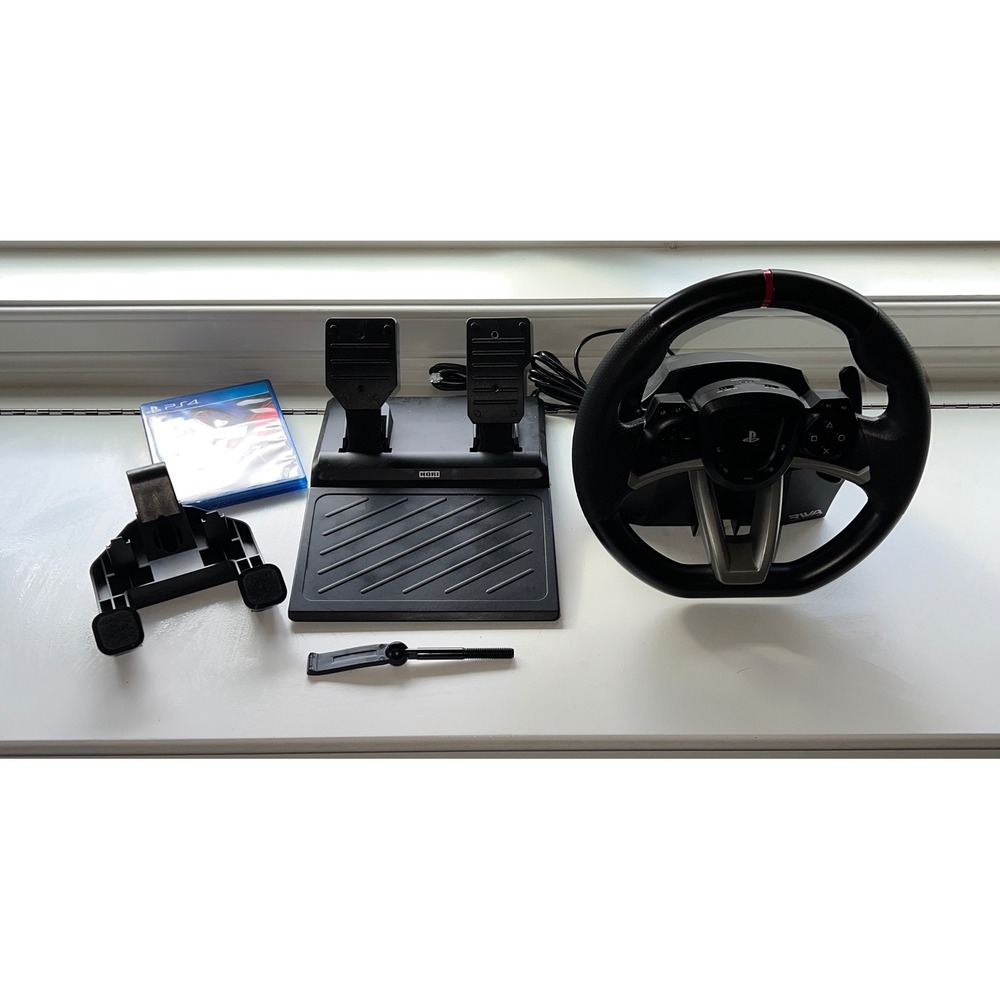 HORI Racing Wheelโ Apex PS4 Bundle Gran Turismo 7 Excellant Racing Simulator
